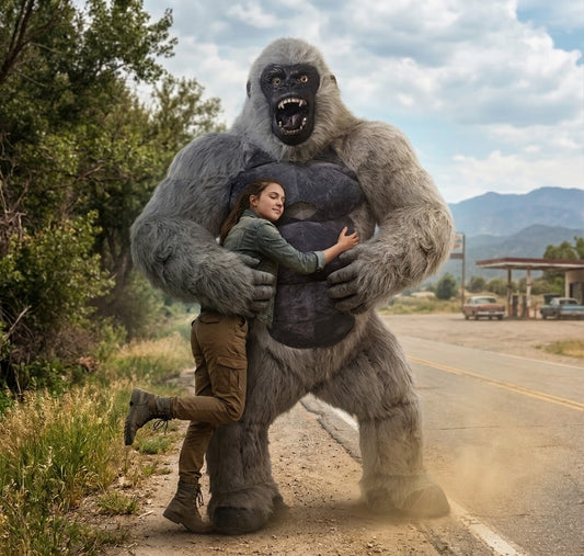 8.5 Feet Giant Inflatable Gorilla Mascot Costume for Halloween Christmas Party
