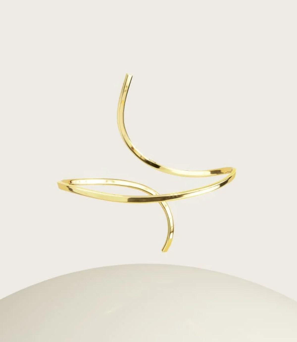 GOLD SPIRAL ANKLE BRACELET