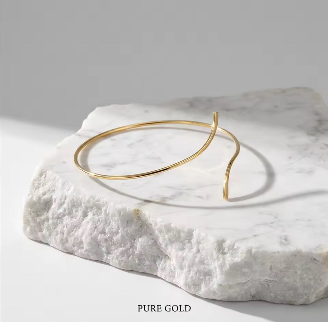Gold Color Spiral Ankle