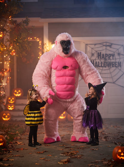 Pink 8.5 Feet Giant Inflatable Gorilla Mascot Costume for Halloween Christmas Party