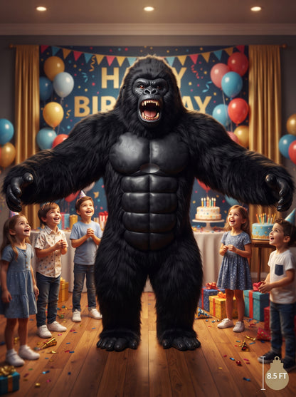 8.5 Feet Giant Inflatable Gorilla Mascot Costume for Halloween Christmas Party