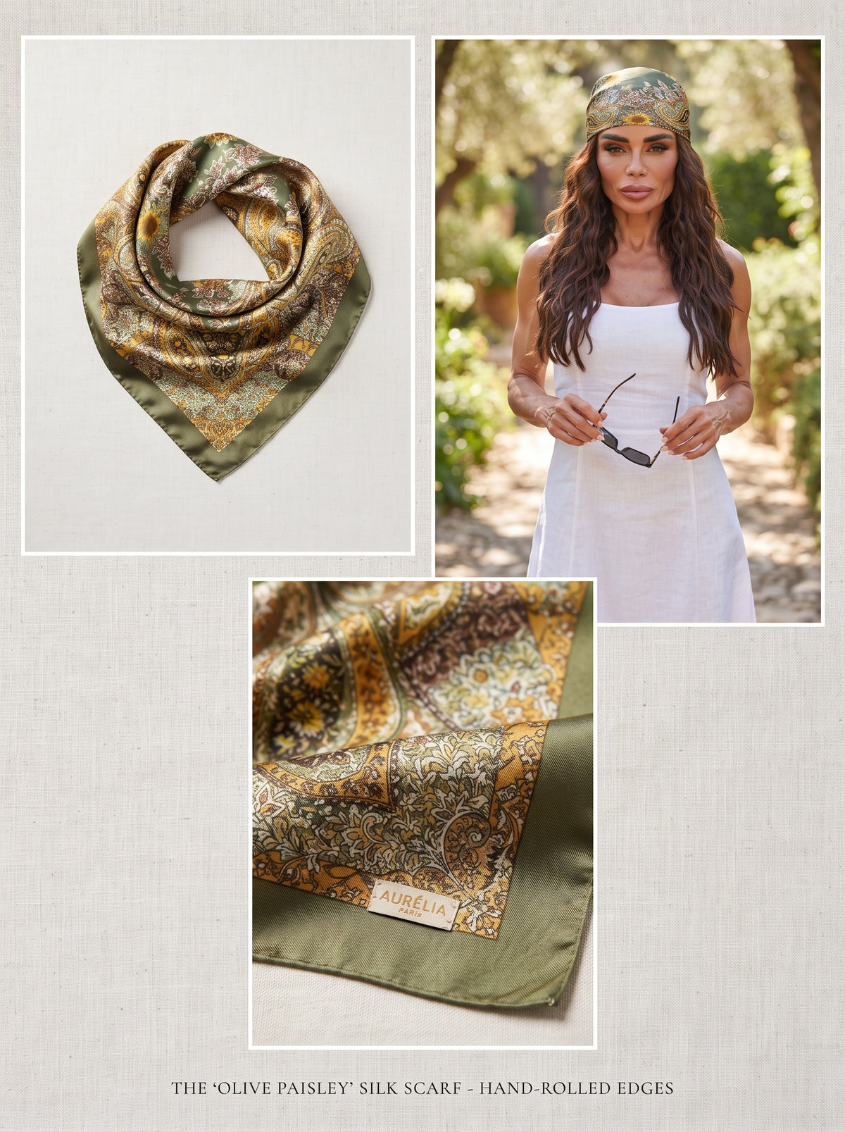 Multicolor Printed Square Scarf Shawl Bandana
