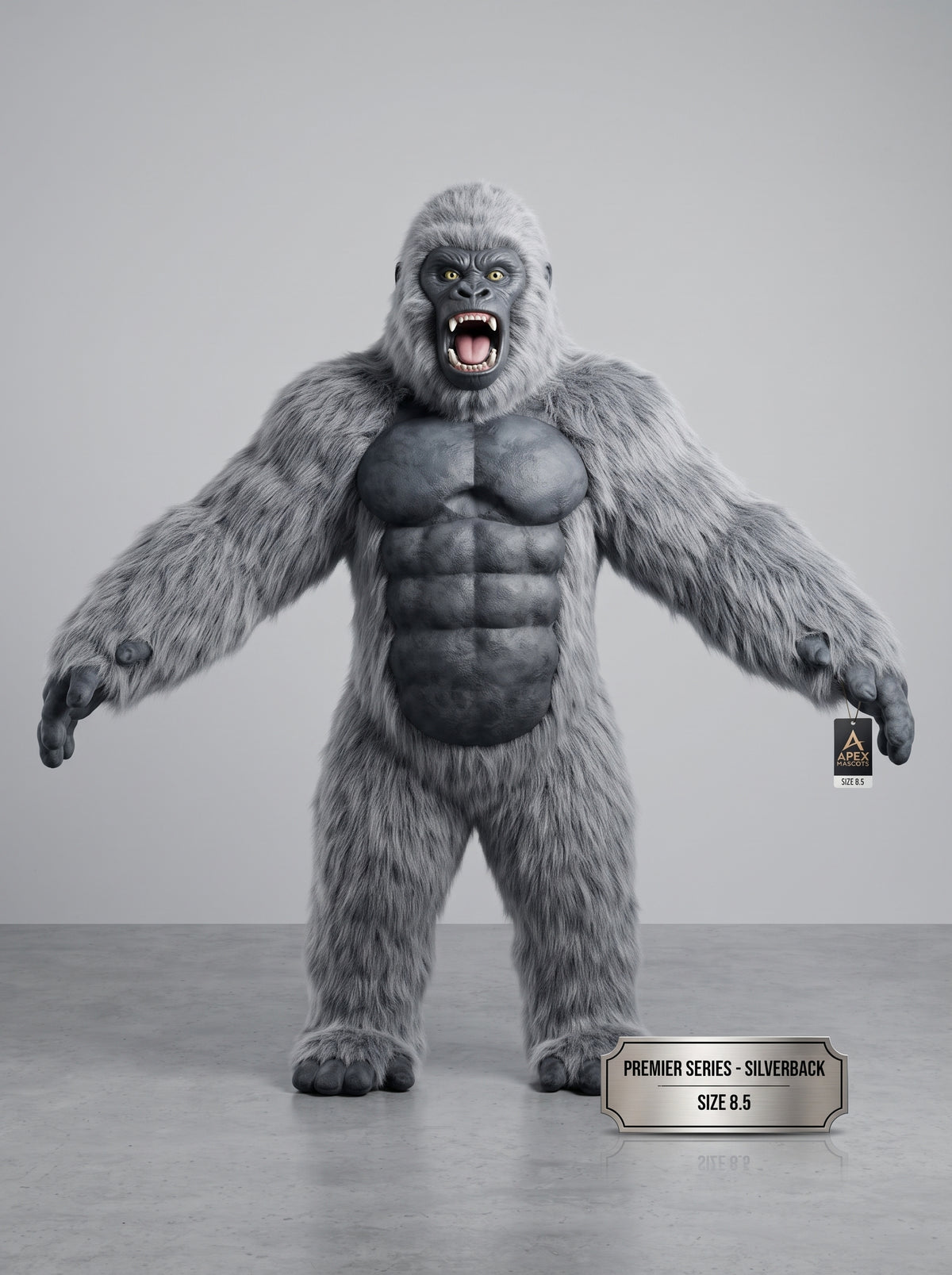 8.5 Feet Giant Inflatable Gorilla Mascot Costume for Halloween Christmas Party