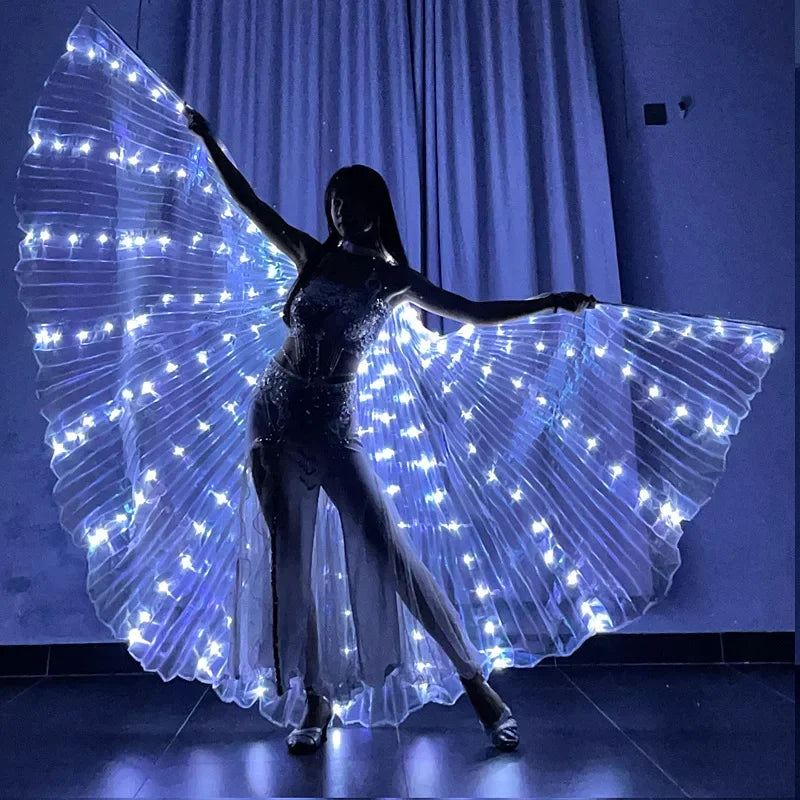 LED Isis Wings – Light-Up Belly Dance Costume Wings, Adult & Child