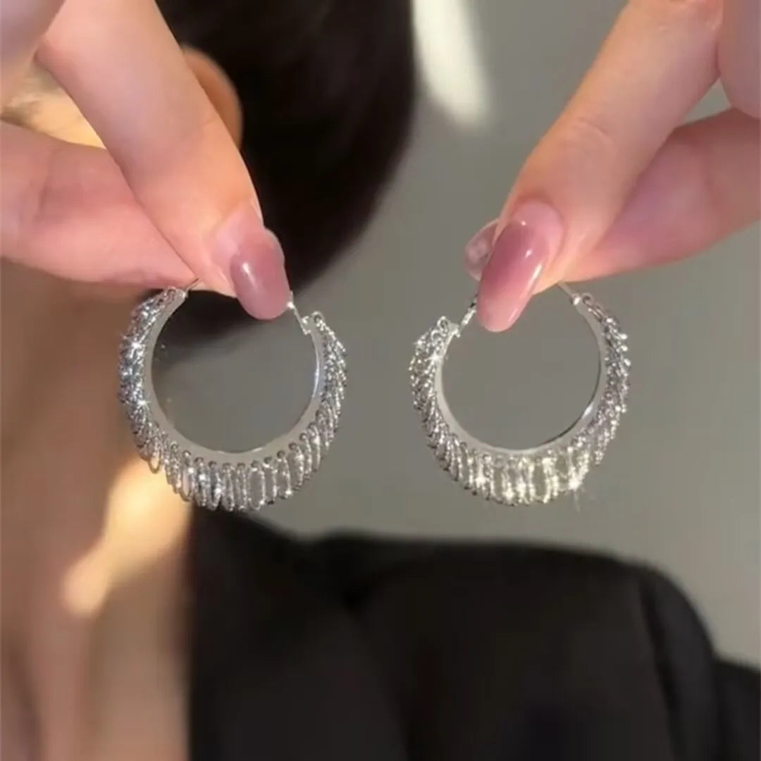 Fashion Luxury Geometric Dangle Drop Earrings for Women Wedding Party Jewelry