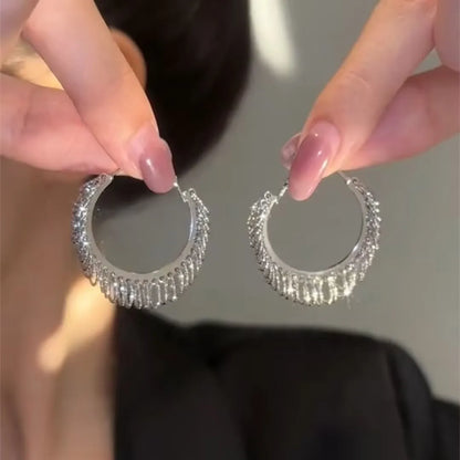Fashion Luxury Geometric Dangle Drop Earrings for Women Wedding Party Jewelry
