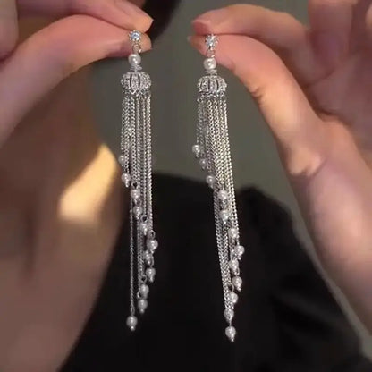 Fashion Luxury Geometric Dangle Drop Earrings for Women Wedding Party Jewelry