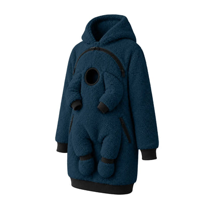 Baby & Pet Carrier Hoodie | Kangaroo Pouch Fleece Sweatshirt for Women