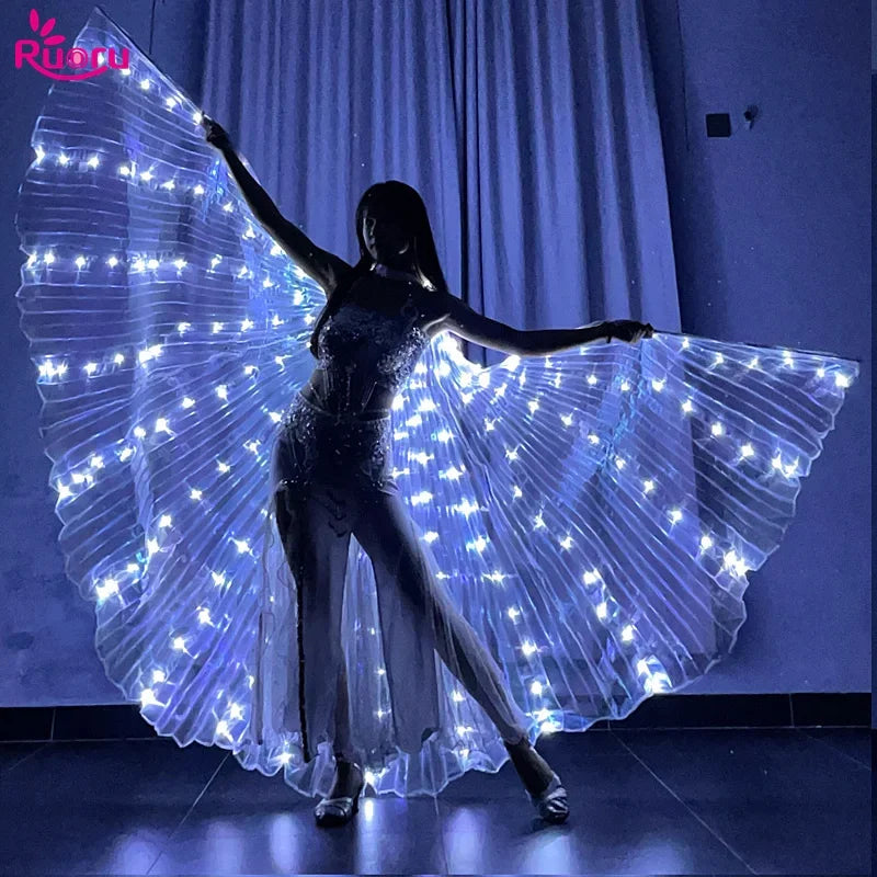 LED Isis Wings – Light-Up Belly Dance Costume Wings, Adult & Child