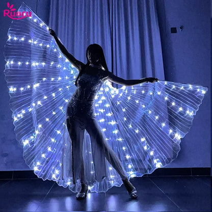 LED Isis Wings – Light-Up Belly Dance Costume Wings, Adult & Child