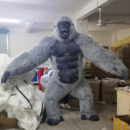 8.5 Feet Giant Inflatable Gorilla Mascot Costume for Halloween Christmas Party