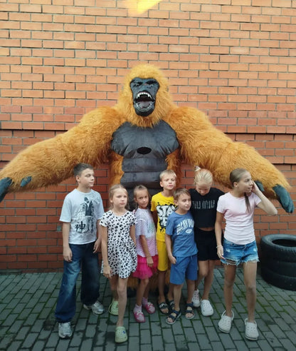 8.5 Feet Giant Inflatable Gorilla Mascot Costume for Halloween Christmas Party