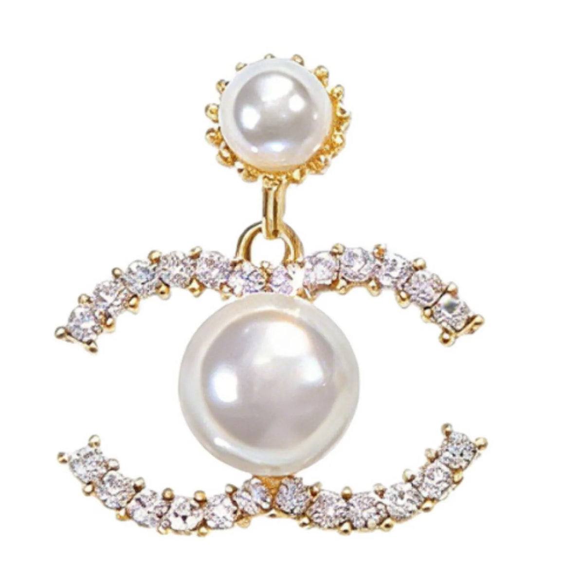 Gold Tone Dangle Stud Earrings Elegant Office Business Daily Wear Jewelry