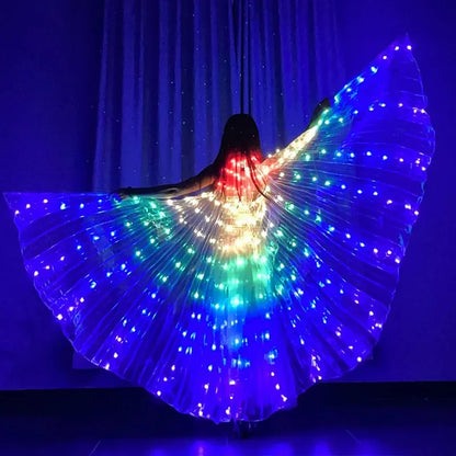 LED Isis Wings – Light-Up Belly Dance Costume Wings, Adult & Child