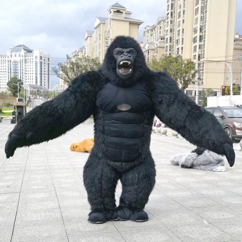 8.5 Feet Giant Inflatable Gorilla Mascot Costume for Halloween Christmas Party