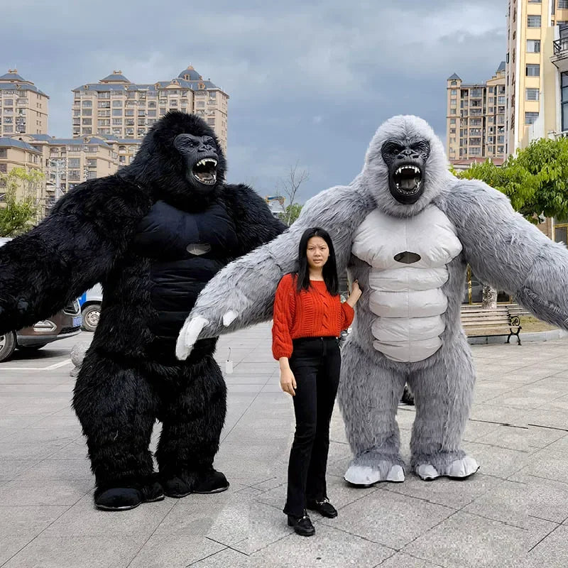 8.5 Feet Giant Inflatable Gorilla Mascot Costume for Halloween Christmas Party