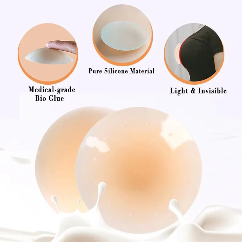 Reusable Silicone Nipple Covers - Sticky Nip Pasties (Set of 3)