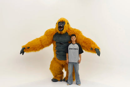 8.5 Feet Giant Inflatable Gorilla Mascot Costume for Halloween Christmas Party