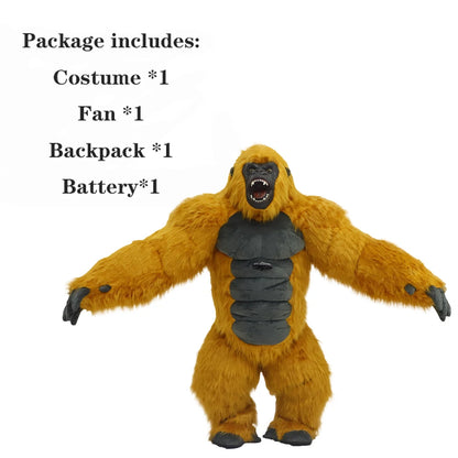 8.5 Feet Giant Inflatable Gorilla Mascot Costume for Halloween Christmas Party