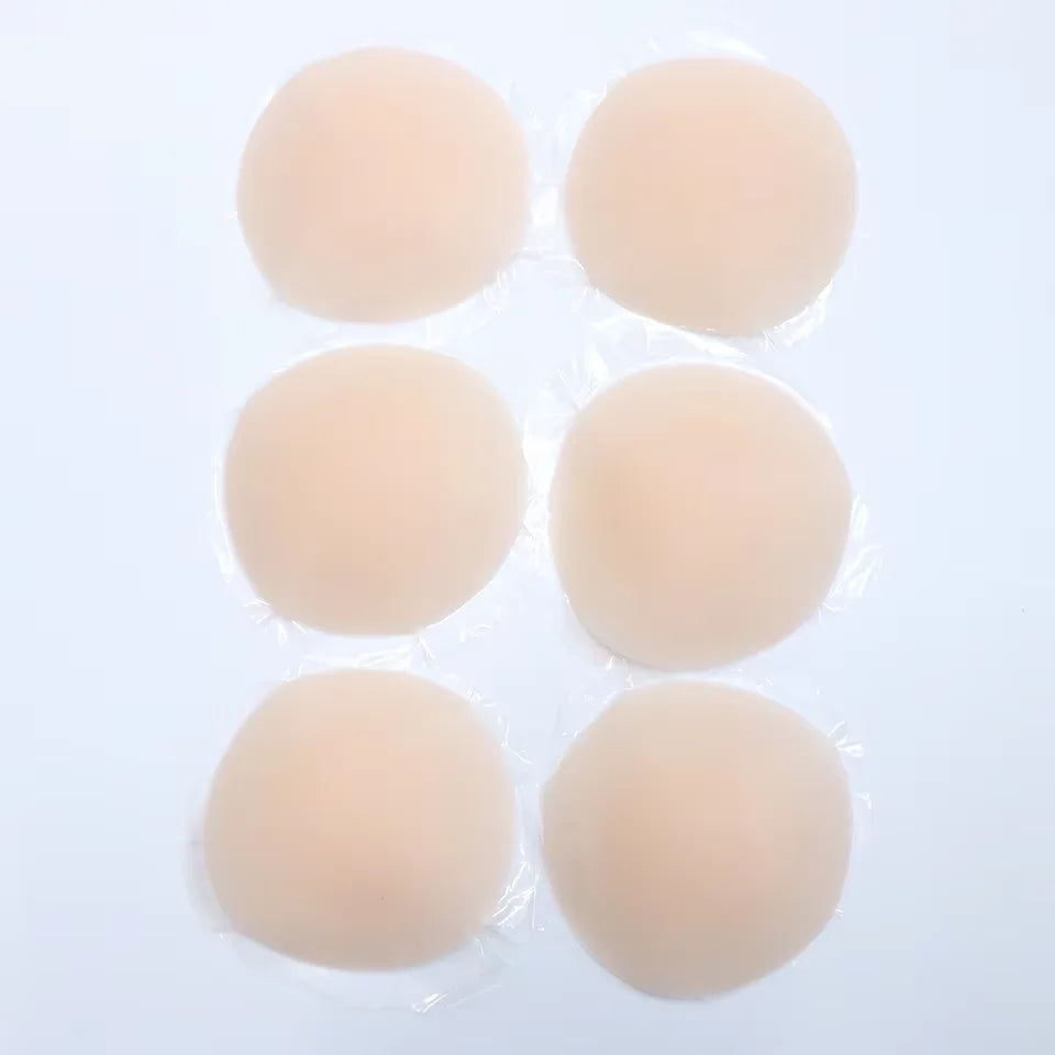 Reusable Silicone Nipple Covers - Sticky Nip Pasties (Set of 3)