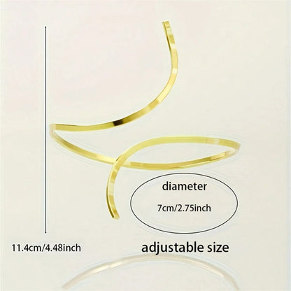 GOLD SPIRAL ANKLE BRACELET