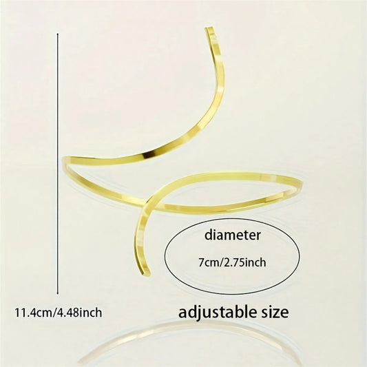 GOLD SPIRAL ANKLE BRACELET
