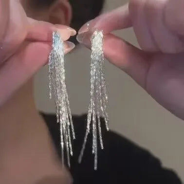Fashion Luxury Geometric Dangle Drop Earrings for Women Wedding Party Jewelry