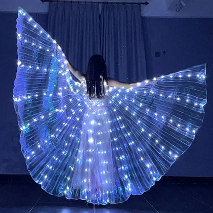 LED Isis Wings – Light-Up Belly Dance Costume Wings, Adult & Child