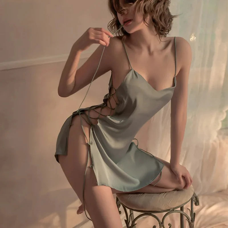 Elegant Transparent Romantic Bold Dress